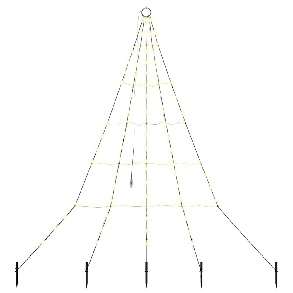 LED Weihnachtsbaum Warmweiß 182cm Metall