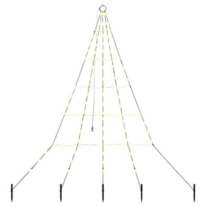 LED Weihnachtsbaum Warmweiß 182cm Metall