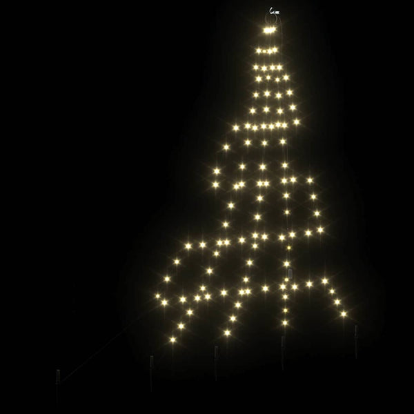 LED Weihnachtsbaum Warmweiß 182cm Metall