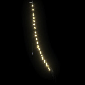 LED Weihnachtsbaum Warmweiß 182cm Metall