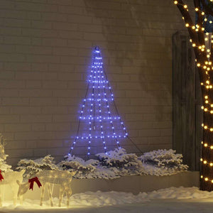 Blauer LED Weihnachtsbaum mit Erdspießen 182cm