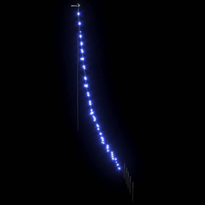 Blauer LED Weihnachtsbaum mit Erdspießen 182cm