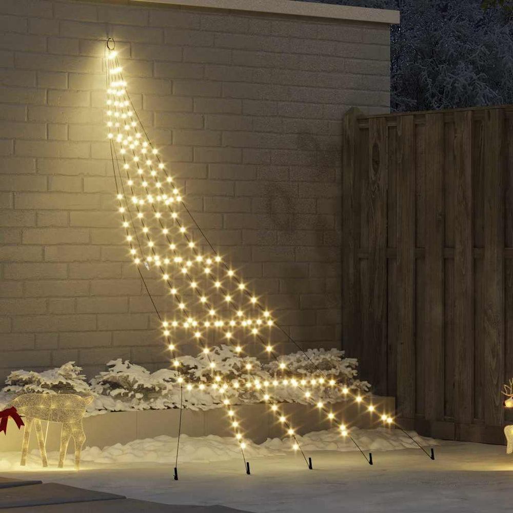 LED Weihnachtsbaum mit Erdspießen 306cm