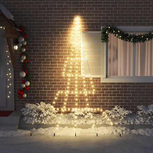 LED Weihnachtsbaum mit Erdspießen 306cm