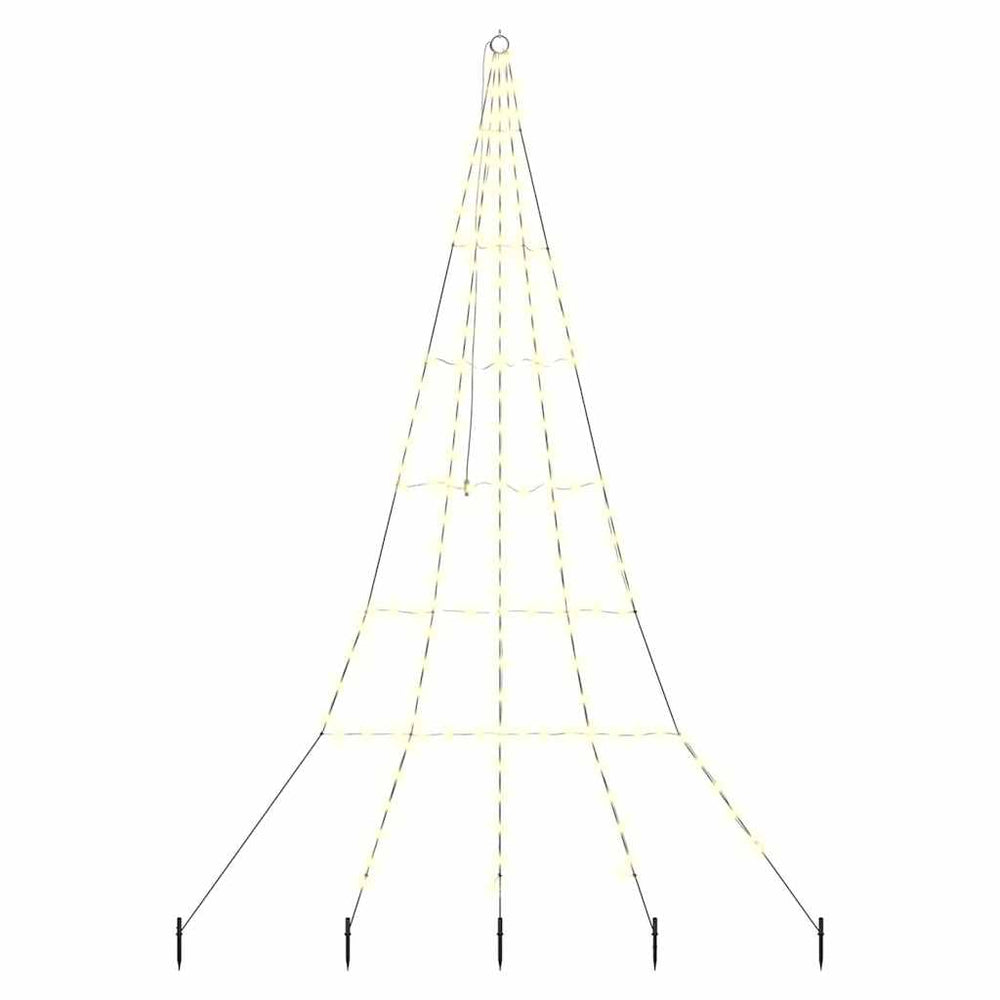 LED Weihnachtsbaum mit Erdspießen 306cm