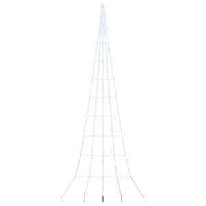 LED Weihnachtsbaum Kaltweiß 511 cm mit Erdspießen