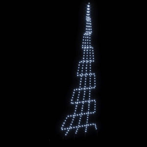 LED Weihnachtsbaum Kaltweiß 511 cm mit Erdspießen