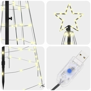 LED Weihnachtsbaum Warmweiß 250cm
