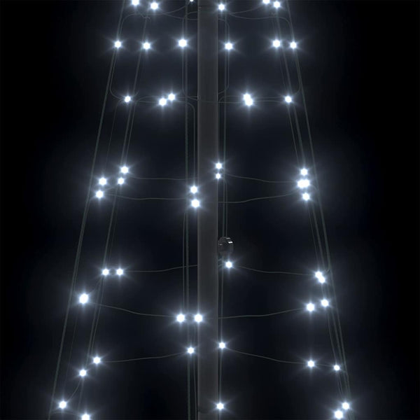 LED Weihnachtsbaum Kaltweiß 250cm mit Erdspießen