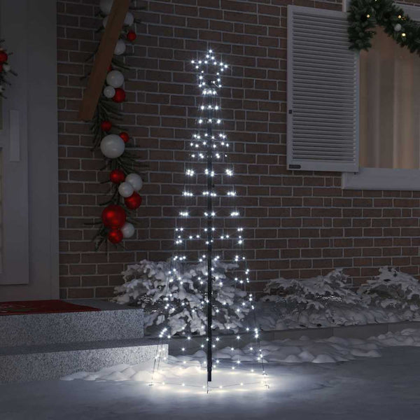 LED Weihnachtsbaum Kaltweiß 250cm mit Erdspießen