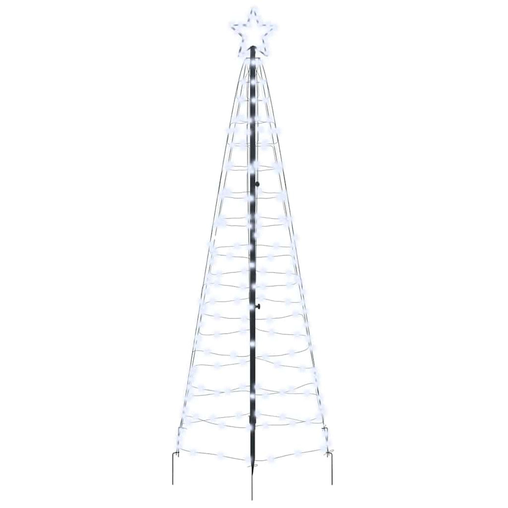 LED Weihnachtsbaum Kaltweiß 250cm mit Erdspießen
