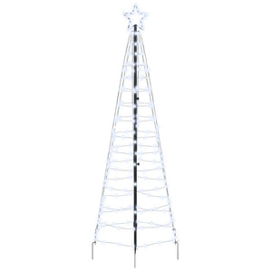 LED Weihnachtsbaum Kaltweiß 250cm mit Erdspießen