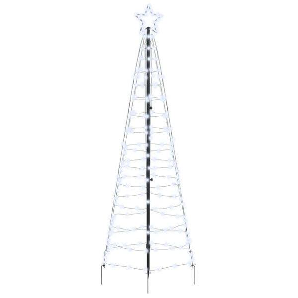 LED Weihnachtsbaum Kaltweiß 250cm mit Erdspießen
