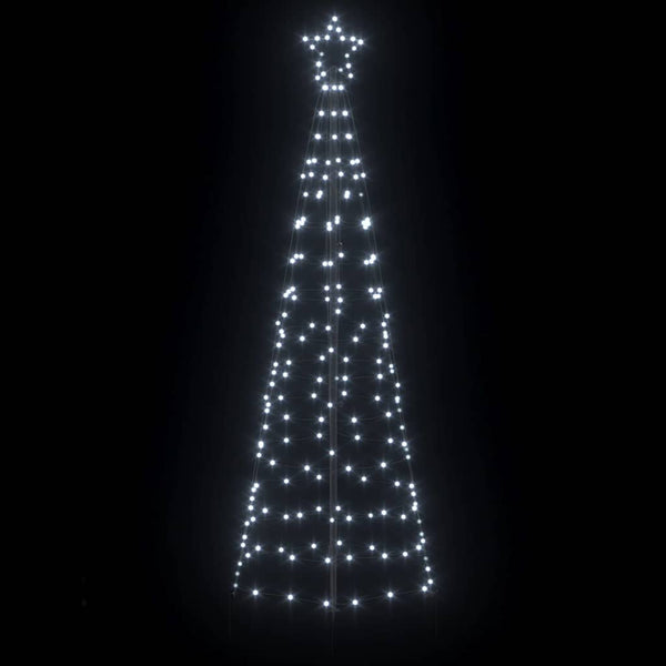 LED Weihnachtsbaum Kaltweiß 250cm mit Erdspießen