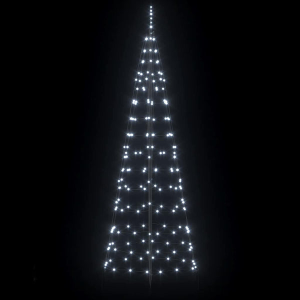 LED Weihnachtsbaum Kaltweiß 250cm mit Erdspießen