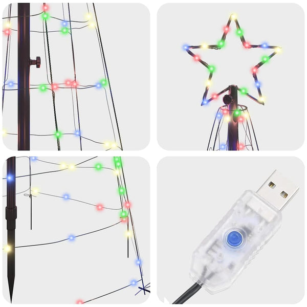 LED Weihnachtsbaum Mehrfarbig 250cm