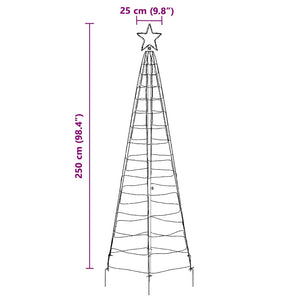 LED Weihnachtsbaum Mehrfarbig 250cm