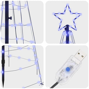 LED Weihnachtsbaum Blau 250cm