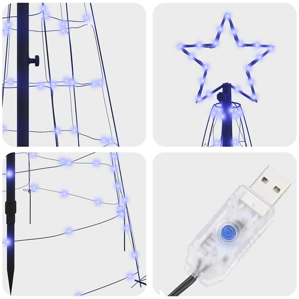 LED Weihnachtsbaum Blau 250cm