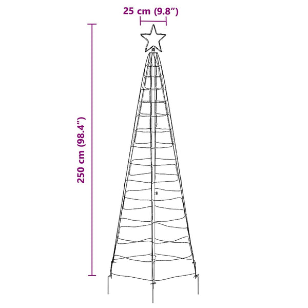 LED Weihnachtsbaum Blau 250cm