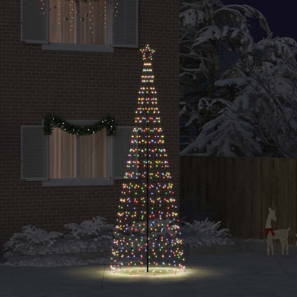 LED Weihnachtsbaum Mehrfarbig 400 cm mit Erdspießen