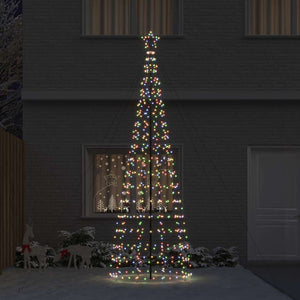 LED Weihnachtsbaum Mehrfarbig 400 cm mit Erdspießen