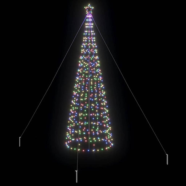 LED Weihnachtsbaum Mehrfarbig 400 cm mit Erdspießen