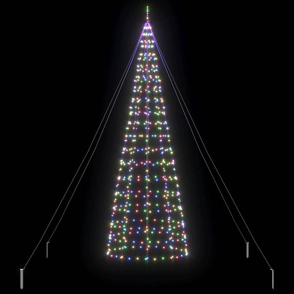 LED Weihnachtsbaum Mehrfarbig 400 cm mit Erdspießen