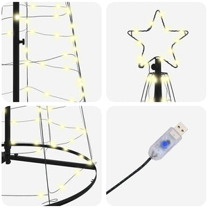 LED Weihnachtsbaum 250cm mit 390 LEDs