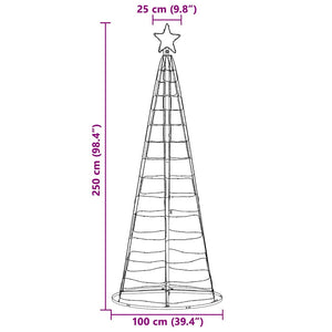 LED Weihnachtsbaum 250cm mit 390 LEDs