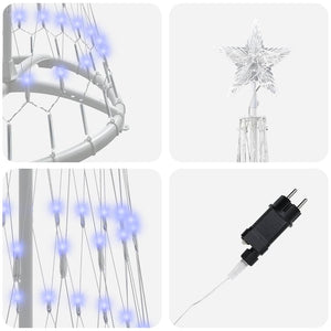LED Weihnachtsbaum Blau 190cm