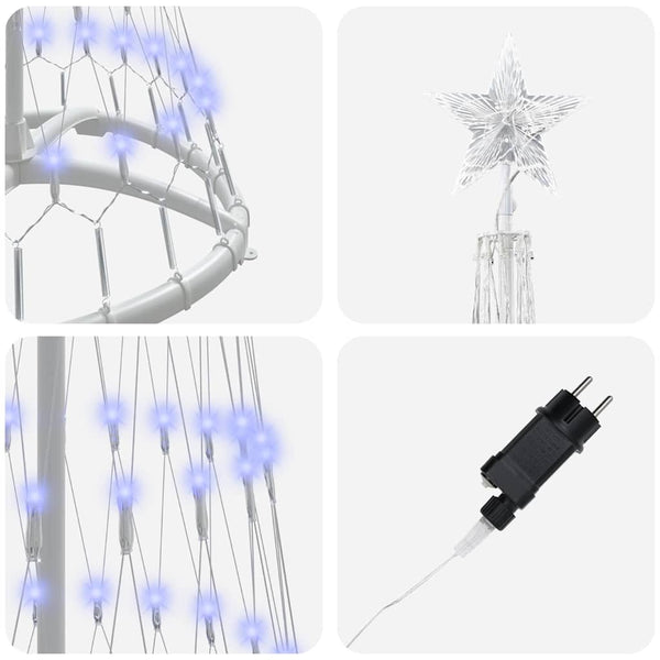 LED Weihnachtsbaum Blau 190cm