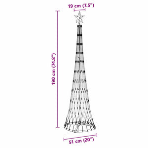 LED Weihnachtsbaum Blau 190cm