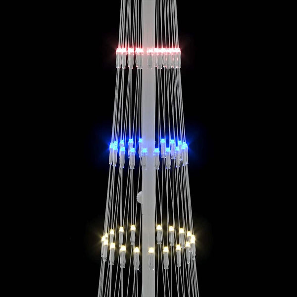LED Weihnachtsbaum Mehrfarbig 190cm Metall