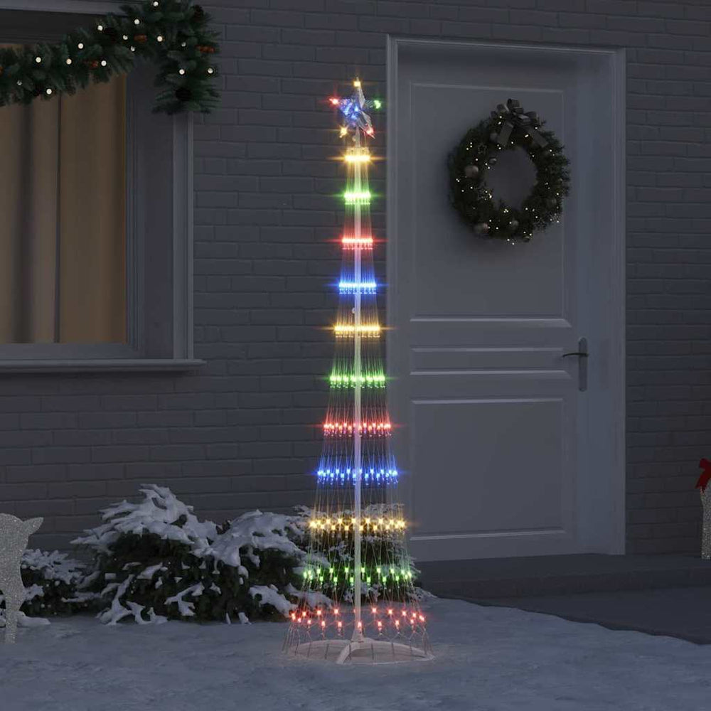 LED Weihnachtsbaum Mehrfarbig 190cm Metall