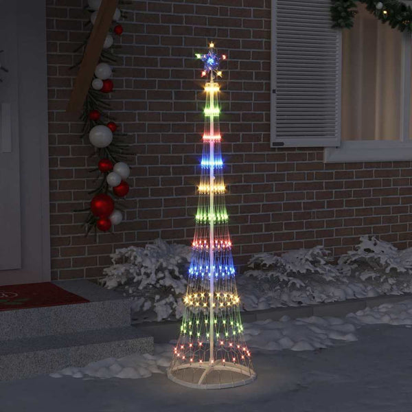 LED Weihnachtsbaum Mehrfarbig 190cm Metall