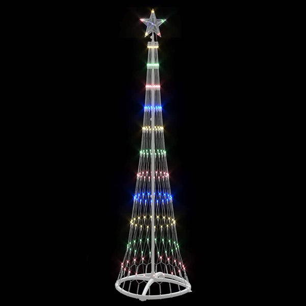 LED Weihnachtsbaum Mehrfarbig 190cm Metall