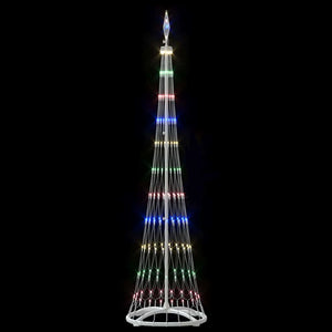 LED Weihnachtsbaum Mehrfarbig 190cm Metall