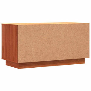 TV-Schrank Wachsbraun Kiefer Massivholz 80cm