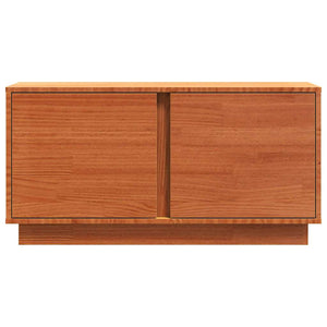 TV-Schrank Wachsbraun Kiefer Massivholz 80cm