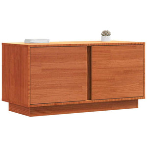TV-Schrank Wachsbraun Kiefer Massivholz 80cm