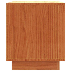TV-Schrank Wachsbraun Kiefer Massivholz 80cm