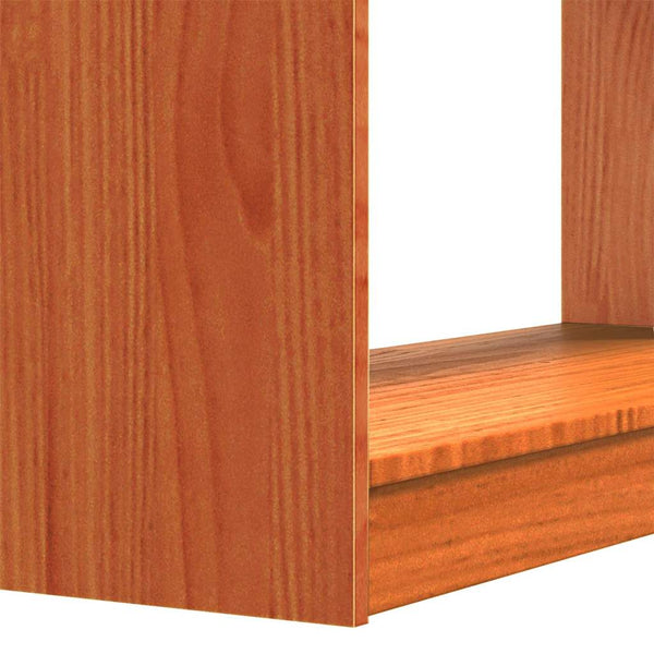 vidaXL Bookcase Waxed Brown 80 x 30 x 167.5 cm Solid Pine Wood