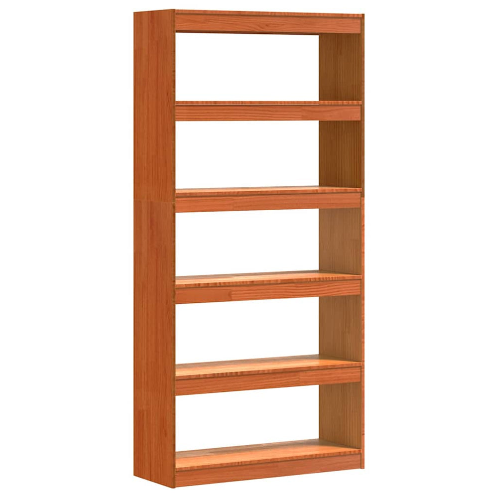 Bücherregal Braun Kiefer Massivholz 80cm