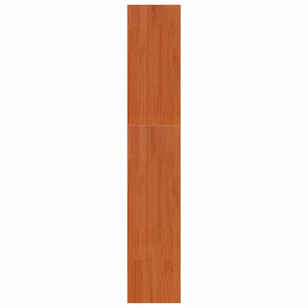 vidaXL Bookcase Waxed Brown 80 x 30 x 167.5 cm Solid Pine Wood