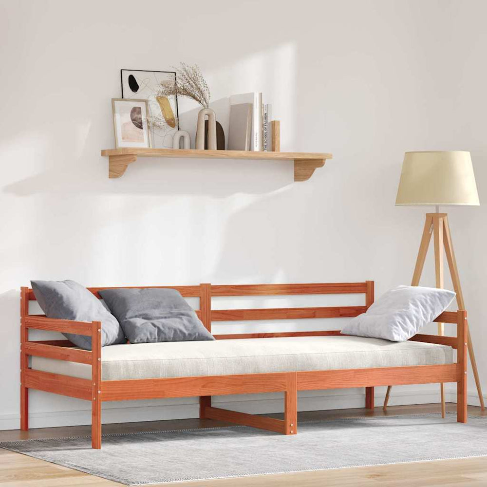 Tagesbett Kiefer Massivholz Wachsbraun
