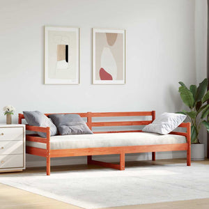 Tagesbett Kiefer Massivholz Wachsbraun