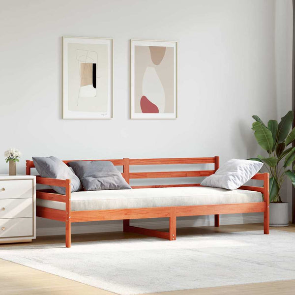 Tagesbett Kiefer Massivholz Wachsbraun