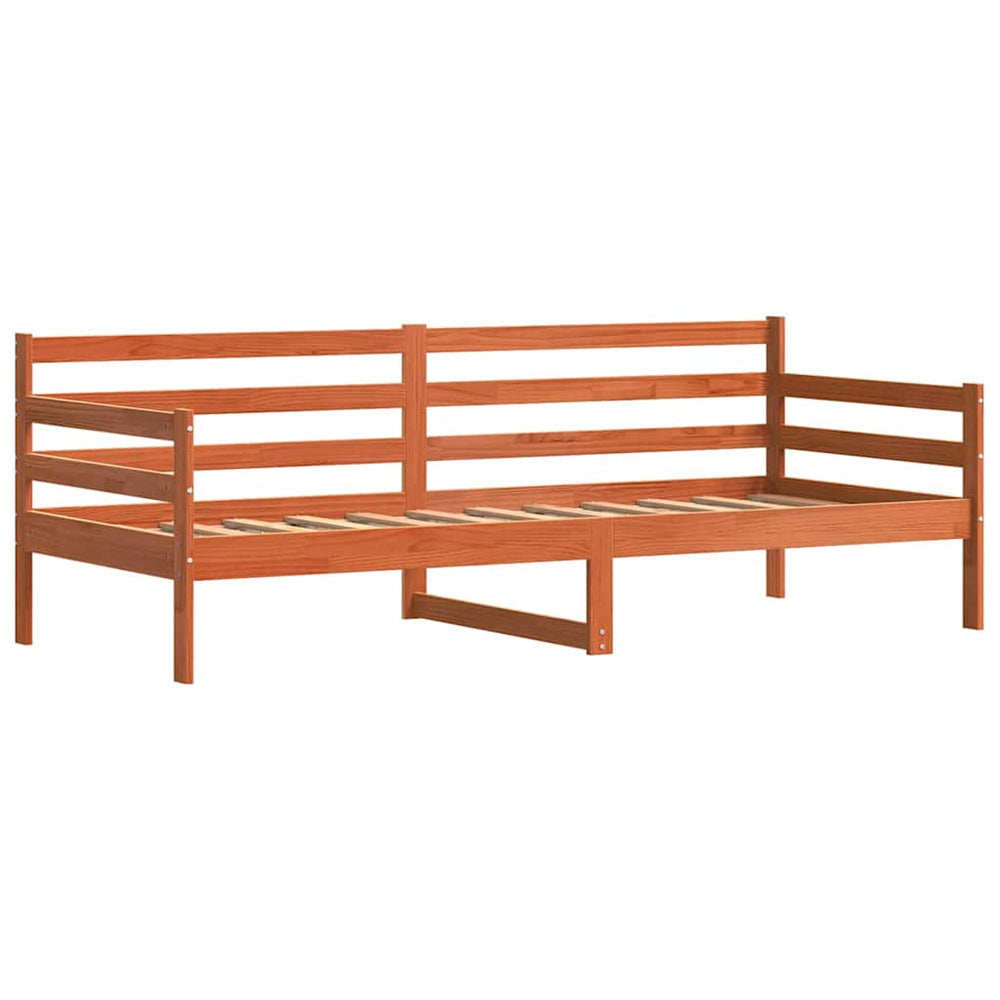 Tagesbett Kiefer Massivholz Wachsbraun