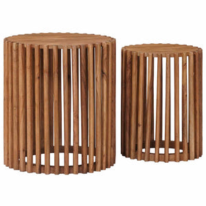 Beistelltisch-Set Braun mit Stauraum
